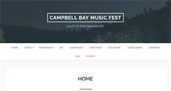 Desktop Screenshot of campbellbaymusicfest.com